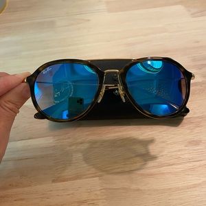 Ray Ban Tortoise blue lens